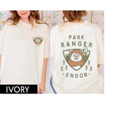 ewok park ranger endor forest shirt,  star wars t-shirt, disney family vacation, disneyland trip