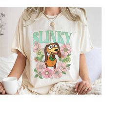 retro slinky dog floral shirt, toy story t-shirt, abs of dog tee, disney dogs, family vacation, disneyland trip