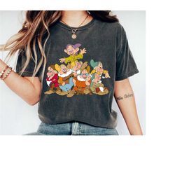 the seven dwarfs group fun shirt, snow white & the seven dwarfs t-shirt, disney princess shirt, family matching tee gift