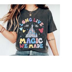 vintage long live all the magic we made shirt, balloons mickey ears t-shirt, disney castle tee, family vacation, disneyl
