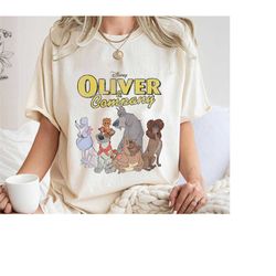 oliver and company group vintage portrait shirt, oliver & company  t-shirt, disney dogs tee, family vacation, disneyland