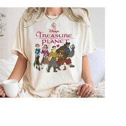 treasure planet vintage movie poster shirt, treasure planet group shot tee, disney family vacation, disneyland trip