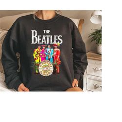 the beatles shirt sgt. pepper's lonely hearts shirt the beatles fan lovers t-shirts family holiday party tees friends fu