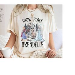 elsa anna olaf kristoff shirt, snow place like arendelle t-shirt, frozen tee, disney family vacation, disneyland trip