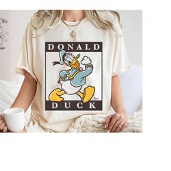 donald duck type block shirt, mickey and friends t-shirt, disney family vacation, disneyland trip