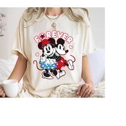 mickey and minnie love shirt, forever t-shirt, mickey & friends tee, valentine's day, disney couple, magical love sublim