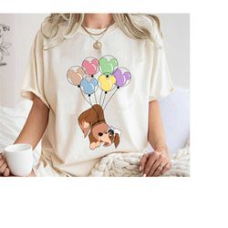 nana dog balloons shirt, peter pan t-shirt, disney dogs tee, family vacation, disneyland trip gift for dog lover