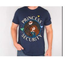 princess security shirt, brave shirt, brave and king fergus shirt, disney dad shirt, father's day gift ideas for new dad