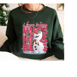 christmas olaf shirt, i love warms hugs t-shirt, frozen tee, disney family vacation, disneyland trip