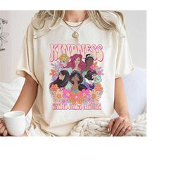 vintage kindness grows from within shirt, disney princess t-shirt, belle, mulan, ariel, snow white tee, family vacation,