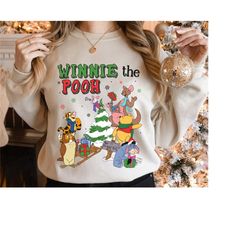 winnie the pooh christmas shirt, pooh and friends t-shirt, very merry christmas, disney xmas outfit, disneyland trip