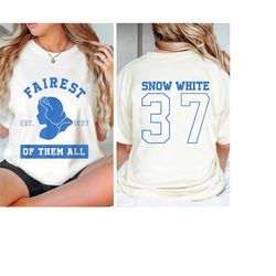 snow white fairest of them all shirt, snow white and the seven dwarfs t-shirt, disney princess tee, family vacation, dis