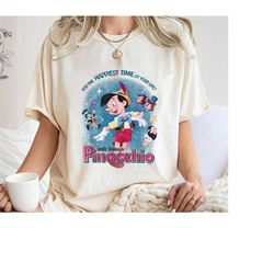 retro for the happiest time in your life shirt, pinocchio t-shirt, pinocchio geppetto tee, jiminy cricket, disney vacati