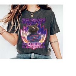 the names rocket raccoon shirt, guardians of the galaxy volume 3 shirt, marvel movie 2023, family matching tee gift idea