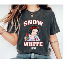 princess snow white 1937 collegiate shirt, snow white and the seven dwarfs t-shirt, disney princess tee, family vacation