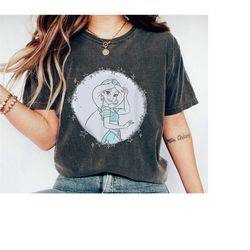 princess jasmine shirt, sparkle sketch winter stars portrait t-shirt, aladdin tee, disney family vacation, disneyland tr