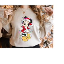 minnie mouse santa claus shirt, mickey's very merry christmas t-shirt, disney santa xmas tee, family vacation, disneylan