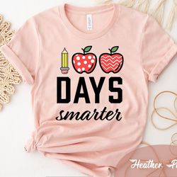 100 days smarter shirt, 100th day of school shirts, senior family matching t shirt, 100 days school crew tee, senior cla