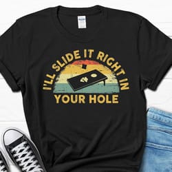 funny humor cornhole shirt for men, corn hole player men's gift for him, cornhole daddy tee, cornhole husband birthday t