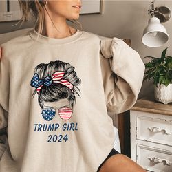 trump girl sweatshirt, 2024 trump hoodie, republican sweatshirt, voting hoodie, maga ladies sweater, maga 2024, trump el