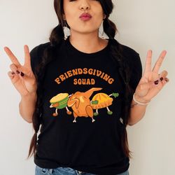friendsgiving squad shirt,dabbing friendsgiving top,thanksgiving food tee,friendsgiving shirt,thanksgiving friends shirt