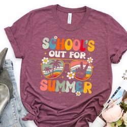 schools out for summer, happy last day of school shirt, summer holiday shirt, end of the school year shirt, classm