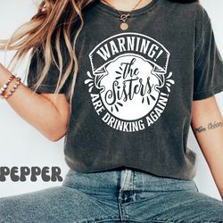 sister gift, matching sister t-shirt, funny sister shirts, drinking shirt, gift for sister, big sister graphic tees, sib