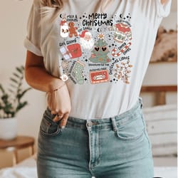 christmas doodle shirt, merry christmas shirt, retro christmas shirt, cute christmas shirt, funny christmas shirt, xmas