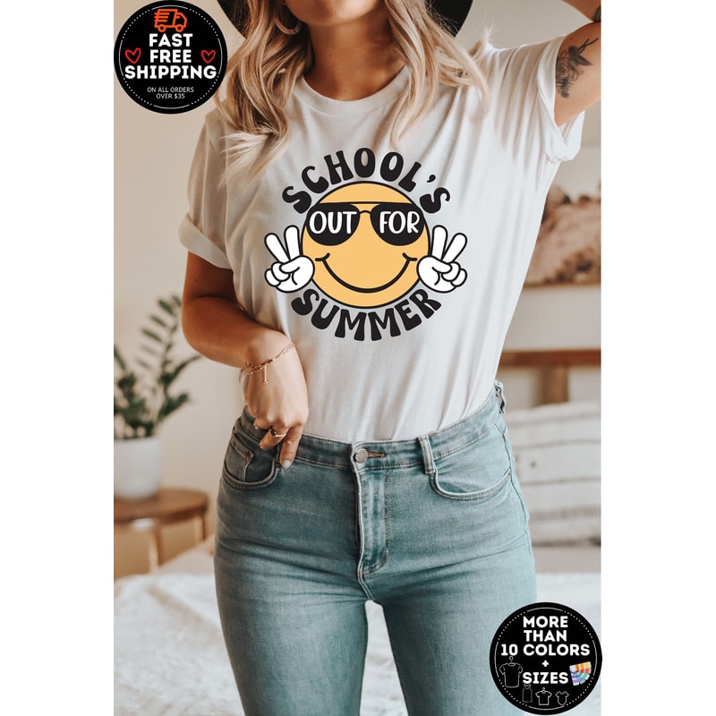 Funny Schools Out For Summer Shirt, Teacher Off Duty shirt, Last Day Of School Tee, Back To School Shirt, Teacher Summer shirt, Teacher Gift.jpg
