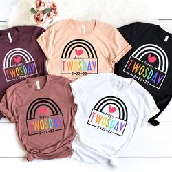 happy twosday shirt, funny twosday shirt, tuesday february 22nd 2022, twosday tshirt, tuesday 22222 shirt, twosday tshir