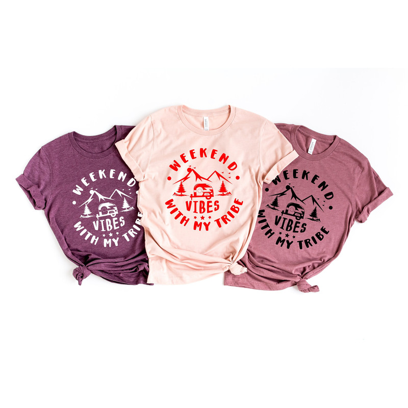 Weekend Vibes With My Tribe, Girls Trip Shirt, Girls Vacation Shirt, Girls Weekend Trip, Vacation Shirt, Vacay Mode Shirt, Family Vacay Mode.jpg