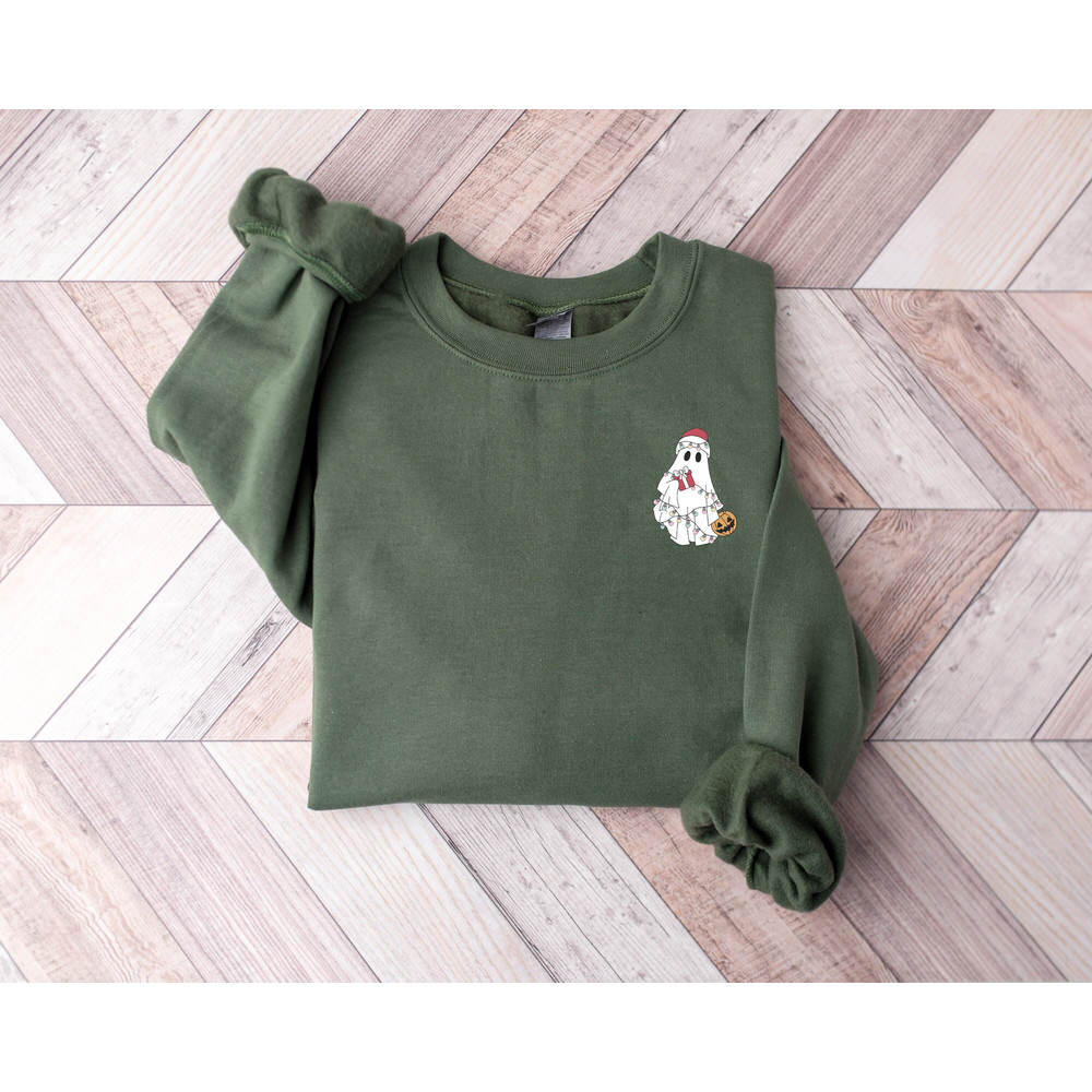 Christmas Ghost Sweatshirt, Christmas Spirit T-shirt , Christmas Family Sweatshirt, Merry Christmas Hoodie, Funny Xmas Sweaters, Xmas Coffee.jpg