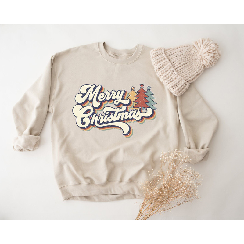 70s Style Merry Christmas Sweatshirt, Vintage Merry Christmas Sweatshirt, Merry Christmas Sweater, Christmas Family Hoodie, Christmas Gift.jpg