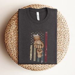 american dad shirt, father raised fist bump shirt, fathers day gift, best dad ever shirt, usa daddy shirt, patriotic shi