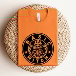 basic witch halloween shirt, halloween coffee shirt, skeleton basic witch shirt, halloween costumes, spooky season, tric