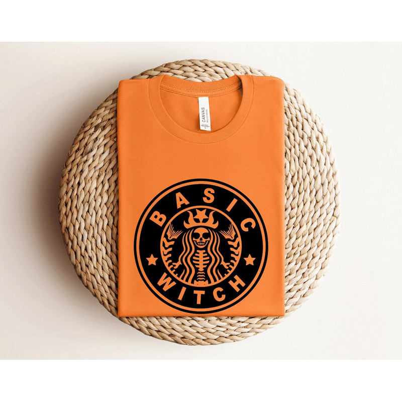 Basic Witch Halloween Shirt, Halloween Coffee Shirt, Skeleton Basic Witch Shirt, Halloween Costumes, Spooky Season, Trick Or Treat shirt.jpg