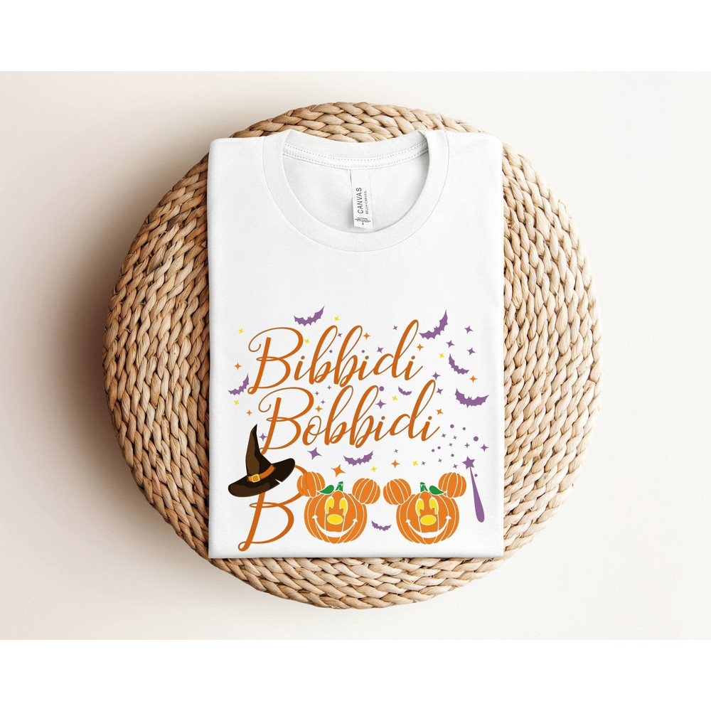 Bibbidi Bobbidi Boo Halloween Shirt, Cute Pumpkin Shirt, Funny Halloween Shirt, Halloween Mouse Ears Shirt, Witch Halloween Shirt, Pumpkin.jpg