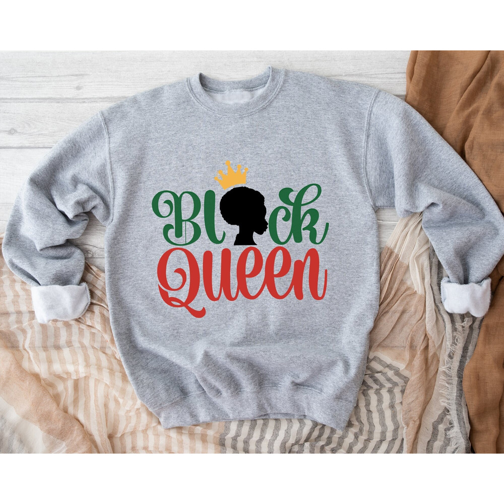 Black Queen Sweatshirt, Black Woman Sweatshirt, Afro Women Gift, Afro Girl Sweater, Black Queen Hoodie, Black Lives Sweatshirt, BLM Hoodie.jpg