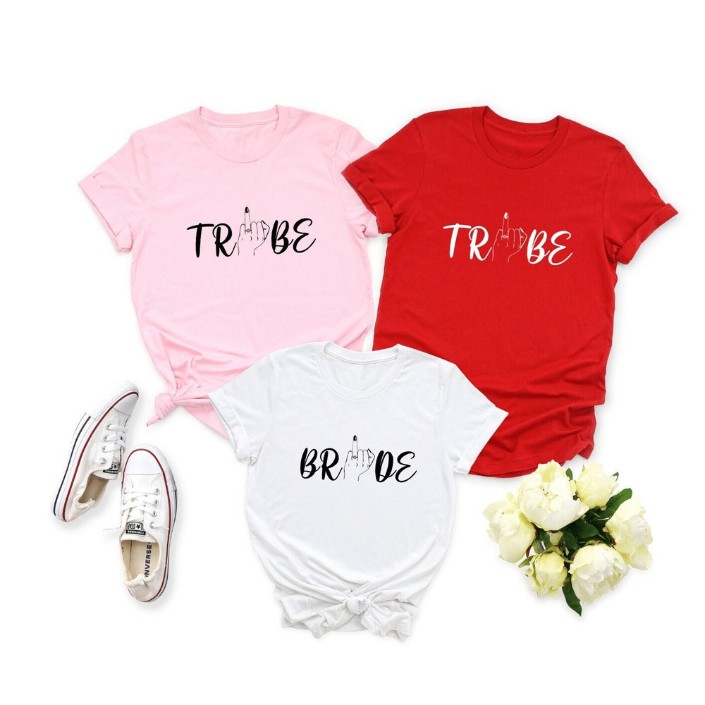 Bride And Tribe Shirts, Bride Squad Shirt, Ring Finger Shirts, Bachelorette Party Shirts, Bridal Party Shirt, Bridal Gift, Wedding Party.jpg