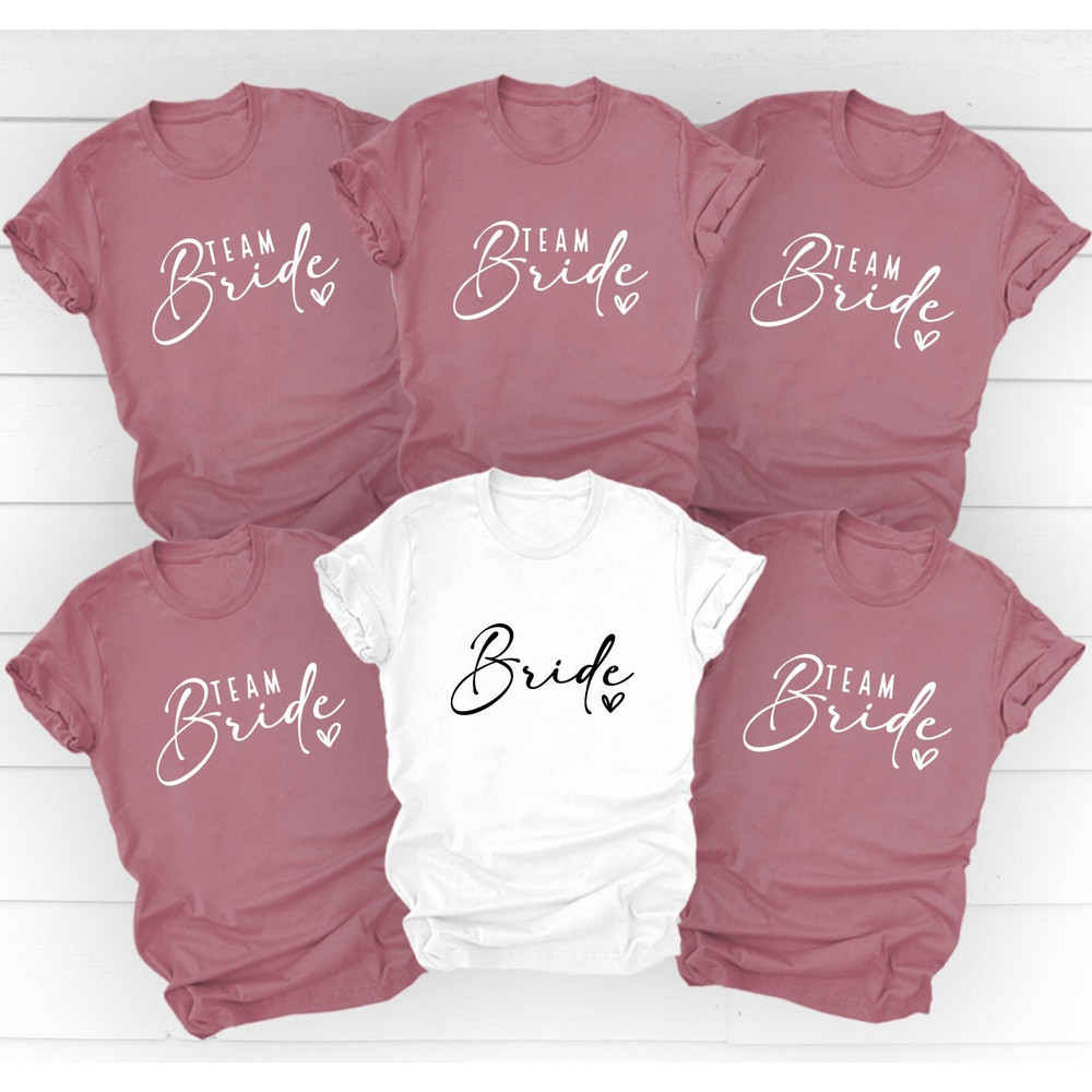 Bride Shirt, Cute Bachelorette Party Shirts, Team Bride Shirt, Bridesmaid Party Group Shirt, Bachelorette Party Gift, Bride Squad Shirt.jpg