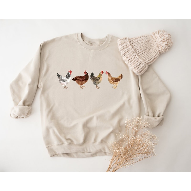 Chicken Thanksgiving Sweatshirt, Thanksgiving Hoodie, Thanksgiving Dinner Sweatshirt, Thanksgiving Gift, Chicken Sweatshirt, Chicken Hoodie.jpg