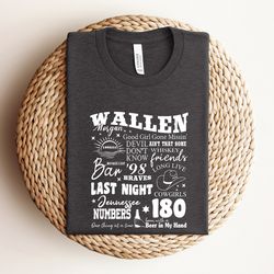 cowboy wallen shirt, country concert shirt, wallen country music shirt, vintage concert shirt, wallen one thing at time,