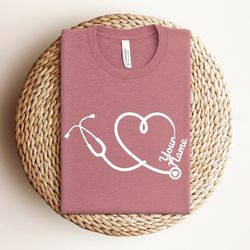 custom nurse shirt, personalized nurse gift, custom doctor shirt, custom gift for nurse, new nurse shirt, nursing studen