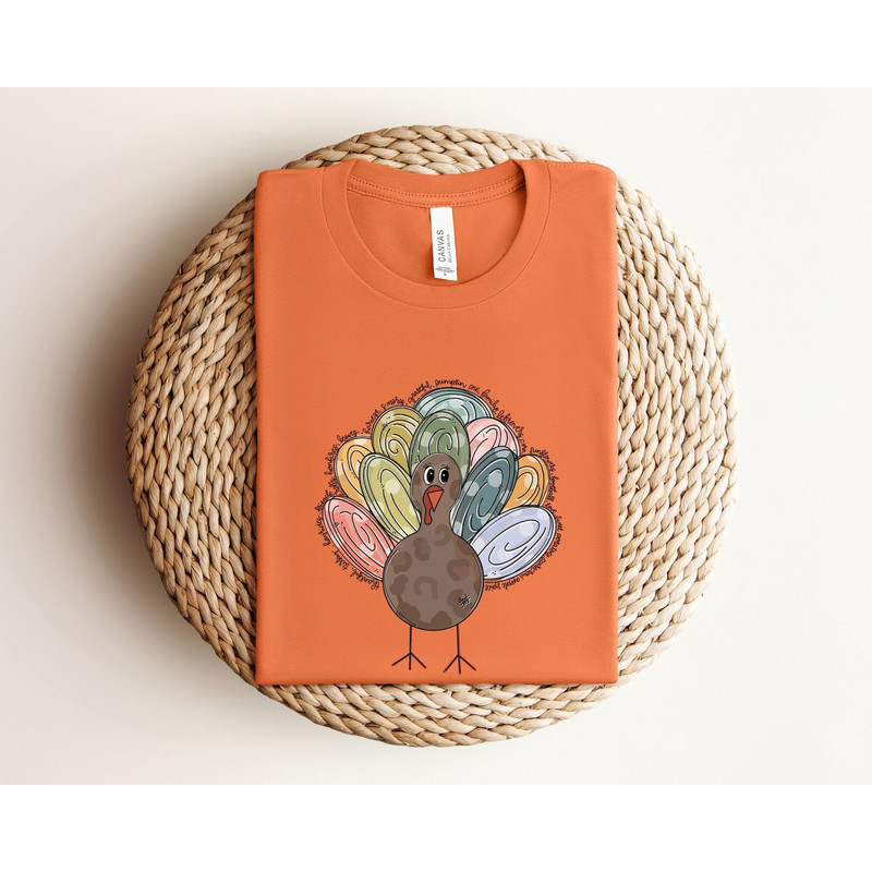 Cute Turkey Shirt For Women, Girls Thanksgiving Shirt, Funny Turkey Shirt, Thankful Shirt For Kids, Fall Shirt, Turkey Shirt For Toddler.jpg
