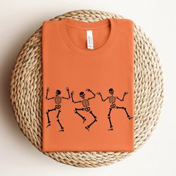dancing skeleton shirt, halloween party dancing skeleton shirt, spooky season shirt, halloween party shirt, happy hallow