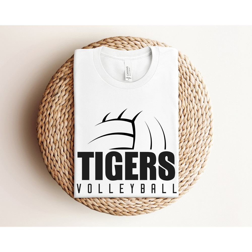 Tigers Volleyball Shirt, Voleyball Team Shirt, Voleyball Player Shirt, Volleyball Game Day Shirt, Volleyball Shirt, School Volleyball Shirts.jpg