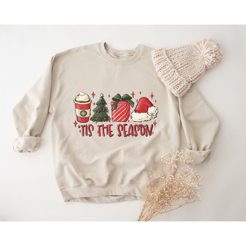Tis The Season Sweatshirt, Christmas Tis The Season Hoodie, Merry Christmas Sweatshirt, Christmas Sweatshirt, Cute Winter Sweatshirt, Xmas.jpg