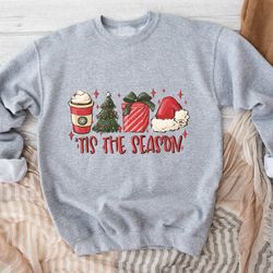 tis the season sweatshirt, cute christmas sweatshirt, christmas hoodie, christmas family sweatshirt, funny christmas swe