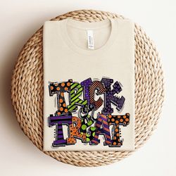 trick or treat shirt, funny halloween shirt, toddler halloween shirt, halloween shirt kids, girls halloween shirt, witch