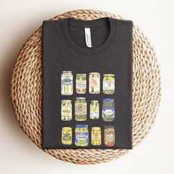 vintage canned pickles shirt, canning season shirt, pickle jar shirt, pickle lovers shirt, canned pickles shirt, homemad